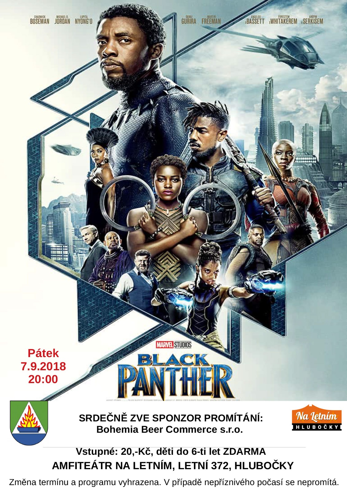 Kino: Black Panther - KD Na Letním - Hlubočky